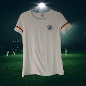 Germany DFB 2012 Fan T-Shirt Women's Small EU 36/38 White "Deutschland" Tee